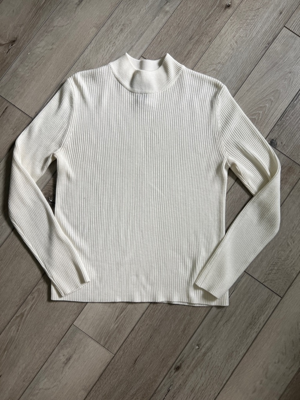 Requirements Mock Neck Ribbed Sweater